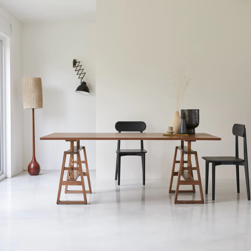 Trestle - Table en teck massif 6-8 pers.