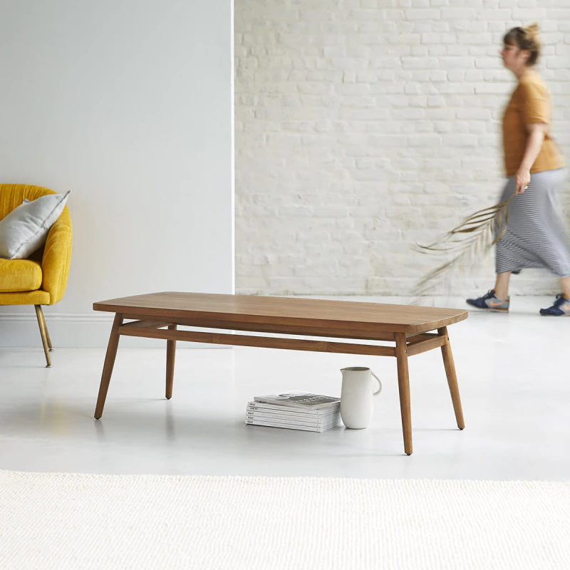 Twist - Table basse en teck massif