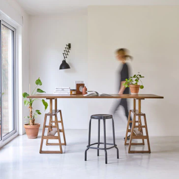 Trestle - Bureau en teck massif