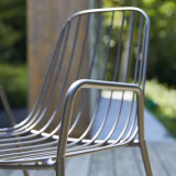 Arty - Fauteuil de jardin en métal dark grey