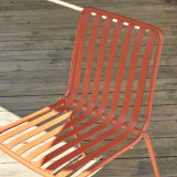 Gaby - Chaise de jardin en métal orange