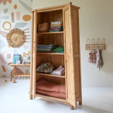 Yuki - Armoire enfant en pin massif recyclé