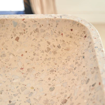 Cilas - Vasque rectangulaire en terrazzo premium Moon