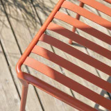 Gaby - Fauteuil de jardin en métal orange