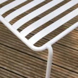 Gaby - Chaise de jardin en métal white