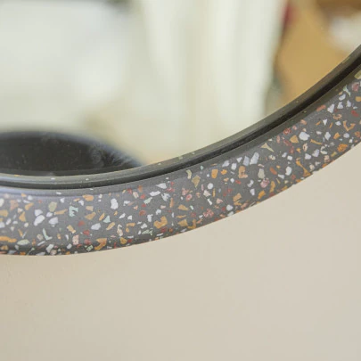 Lilo - Miroir en terrazzo 50 cm, confetti