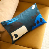 Babylone - Coussin français 50x30 cm, Blue