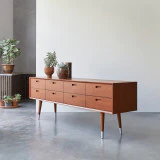 Magda 50's - Commode basse en acajou massif