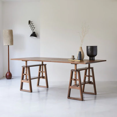 Trestle - Table en teck massif 6-8 pers.