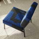 Barbican - Fauteuil français bleu