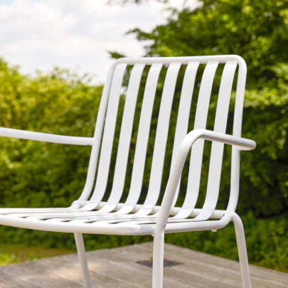 Gaby - Fauteuil de jardin en métal white