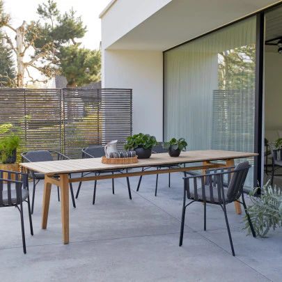 Antioni - Table de jardin en teck massif 8/10 pers.