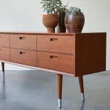 Magda 50's - Commode basse en acajou massif