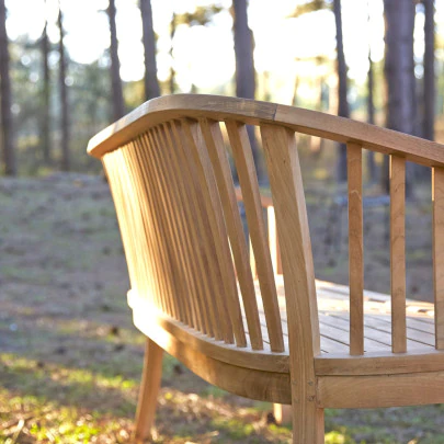 Ernest - Banc de jardin en teck massif