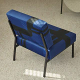 Barbican - Fauteuil français bleu