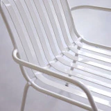 Gaby - Fauteuil en métal white