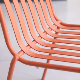 Gaby - Chaise en métal orange