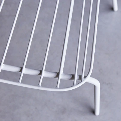 Arty - Chaise en métal white