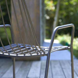 Arty - Fauteuil de jardin en métal dark grey