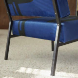 Barbican - Fauteuil français bleu