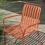 Gaby - Fauteuil de jardin en métal orange