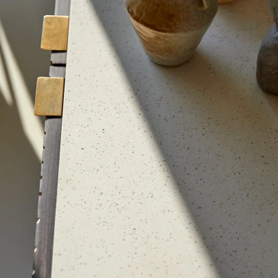 Bilal - Buffet en manguier massif et terrazzo 180 cm