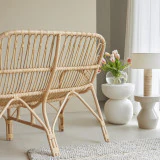 Ondine - Banquette en rotin naturel