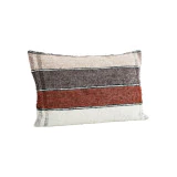 Soan - Housse de coussin en soie recyclée 60x40 cm, brun