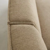 Dario - Banquette modulable 4 places en tissu camel