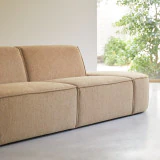 Dario - Canapé modulable 2-3 places en tissu camel