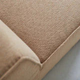 Dario - Banquette modulable en tissu camel, 2 places