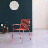 Gaby - Fauteuil en métal orange