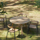 Katrine - Table de jardin en teck massif recyclé 6 pers.