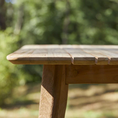 Katrine - Table de jardin en teck massif recyclé 6-8 pers.