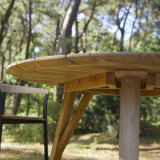 Katrine - Table de jardin en teck massif recyclé 6 pers.