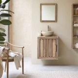 Lila - Meuble de salle de bain en acacia massif 60 cm