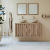 Lila - Meuble de salle de bain en acacia massif 120 cm