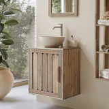 Lila - Meuble de salle de bain en acacia massif 60 cm